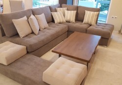 ΚΑΝΑΠΕΣ ΓΩΝΙΑΚΟΣ ΜΕ ΠΟΥΦ