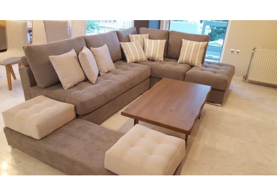 ΚΑΝΑΠΕΣ ΓΩΝΙΑΚΟΣ ΜΕ ΠΟΥΦ