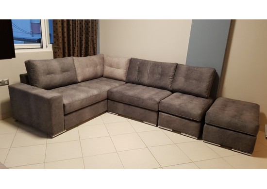 ΚΑΝΑΠΕΣ ΓΩΝΙΑΚΟΣ ΜΕ ΠΟΥΦ